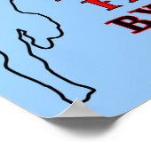 アクション姿サプライズおもしろいポスター ポスター (角)