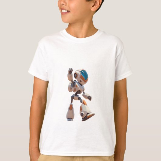 "アクション対応の探検ドロイドフィギュア" Tシャツ (正面)