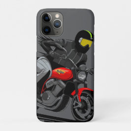 アクション満載のオートバイ通り iPhone 11 PROケース
