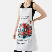 アクション準備ができて幸せな消防車！ エプロン (インサイチュ)