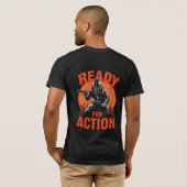 アクション街道の戦士 Tシャツ (裏面フル)
