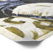 アクション詰めサッカー付きヴィンテージポスタープリント ポスター (角)