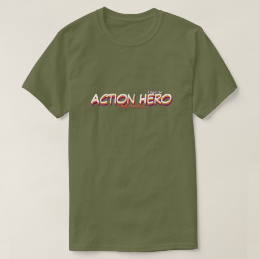 アクション退職したヒーロー; - A MisterPシャツ Tシャツ (デザイン正面)