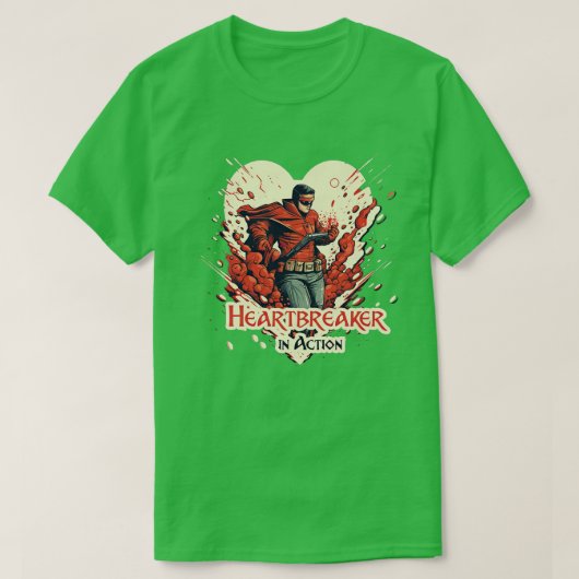 アクション1のハートブレーカー Tシャツ (デザイン正面)
