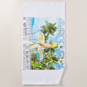 アクション – ポイント分割01 ビーチタオル (正面)