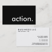 アクション。 名刺 (正面/裏面)