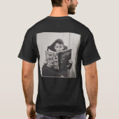 アクション。漫画。 1.ベーシックダークTシャツ Tシャツ (裏面)