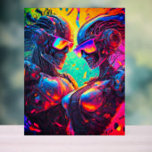 アクションRobo：フルスロットルおもしろいアクリル記号 アクリルサイン (ニュートラル)