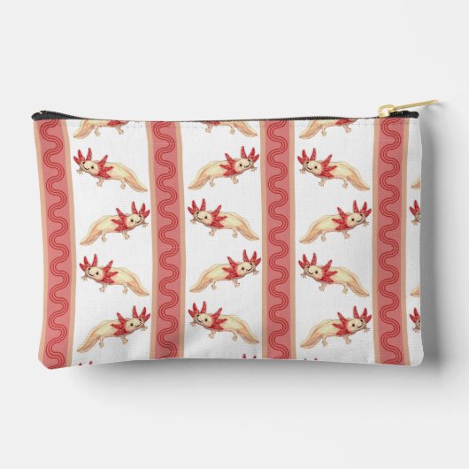 アクストルストライプジッパーパウチ アクセサリーポーチ (裏面)