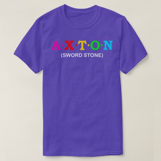 アクストン剣の石 Tシャツ (デザイン正面)