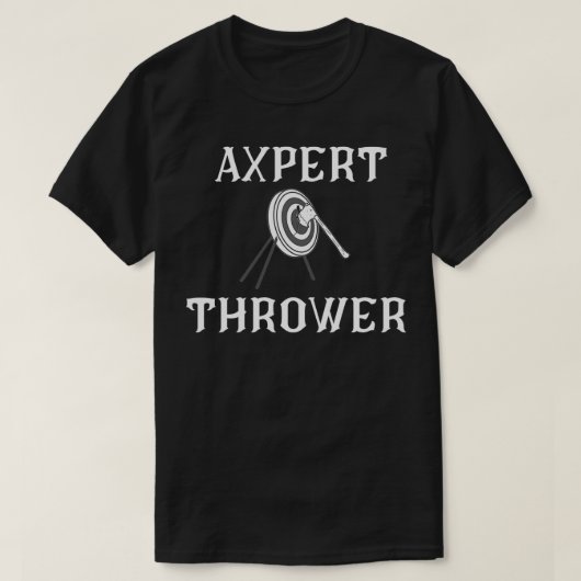 アクスパートスローワーアックススローことわざ Tシャツ (デザイン正面)