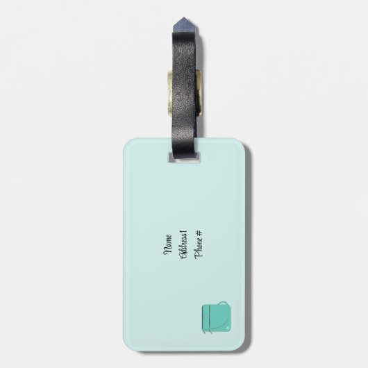 アクセサリーデザイナーの財布 ラゲッジタグ (裏面縦)