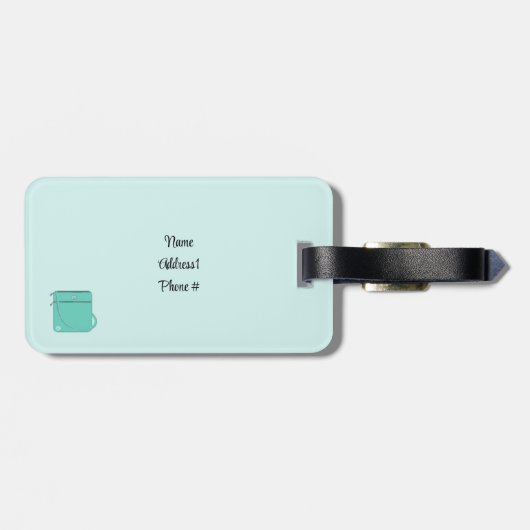 アクセサリーデザイナーの財布 ラゲッジタグ (裏面横)