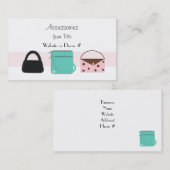 アクセサリーデザイナーハンドバッグビジネスカード 名刺 (正面/裏面)