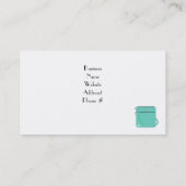 アクセサリーデザイナーハンドバッグビジネスカード 名刺 (裏面)