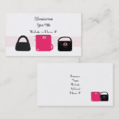 アクセサリーデザイナーハンドバッグビジネスカード 名刺 (正面/裏面)