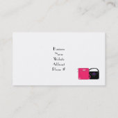 アクセサリーデザイナーハンドバッグビジネスカード 名刺 (裏面)