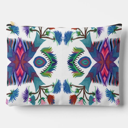 アクセサリーポーチ上のシダ島C/M アクセサリーポーチ (正面)