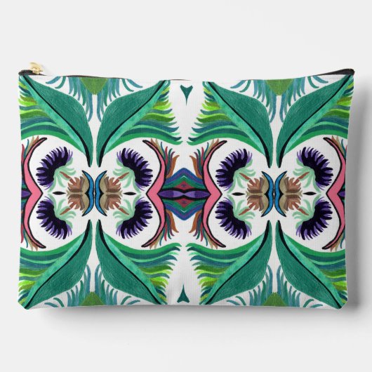 アクセサリーポーチ上のシダ島C/M アクセサリーポーチ (正面)