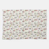 アクセサリー付き白お洒落西 キッチンタオル (横)