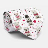 アクセサリー付き白お洒落西 ネクタイ (ロール)