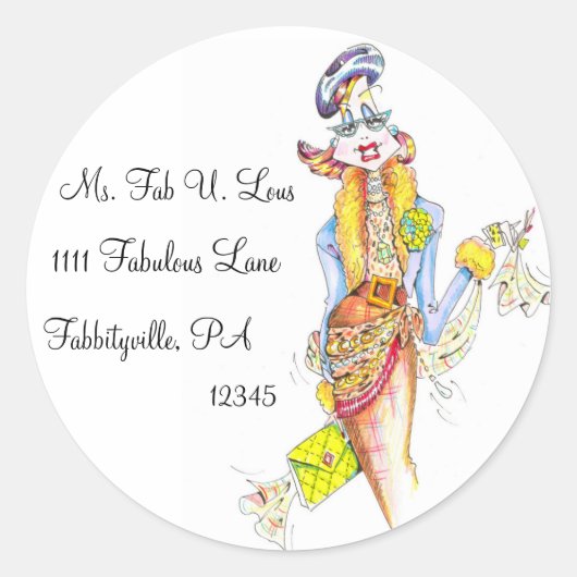 アクセサリー住所 シール (正面)