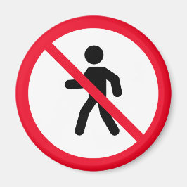 アクセスなし歩行者 |禁止標識 |マグネット マグネット