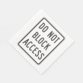 アクセスサインをブロックしない紙Napkins スタンダードランチョンナプキン (角)