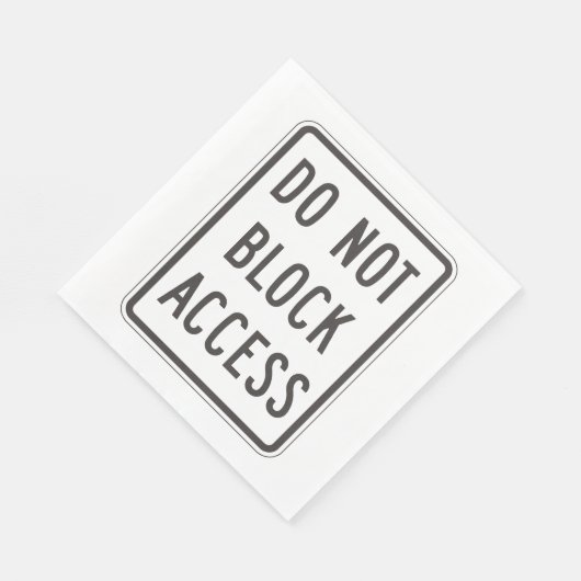 アクセスサインをブロックしない紙Napkins スタンダードランチョンナプキン (角)