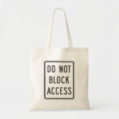 アクセスサイントートバッグをブロックしない トートバッグ (正面)