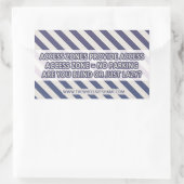 アクセスゾーン=駐車場なしブラインドまたはジャストラズ 長方形シール (バッグ)