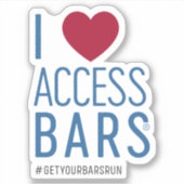 アクセスバーが大好き！ビニールシール シール (正面)