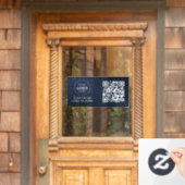 アクセス制御 | QRコード ビジネス ロゴ エントリー ウィンドウサイン (ホームデコレーション)