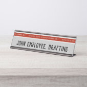 アクセス制限の高リスクプロフェッショナル デスクネームプレート (正面)