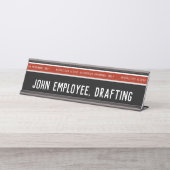 アクセス制限の高リスクプロフェッショナル デスクネームプレート (正面)