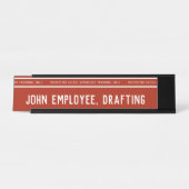 アクセス制限の高リスクプロフェッショナル デスクネームプレート (正面)