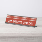 アクセス制限の高リスクプロフェッショナル デスクネームプレート (正面)