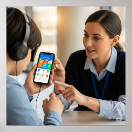 アクセス可能なショッピング ポスター