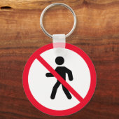 アクセス禁止の標識 |キーチェーン キーホルダー (正面)