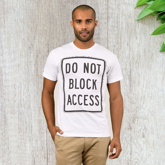 アクセス記号Mans Tシャツをブロックしない Tシャツ
