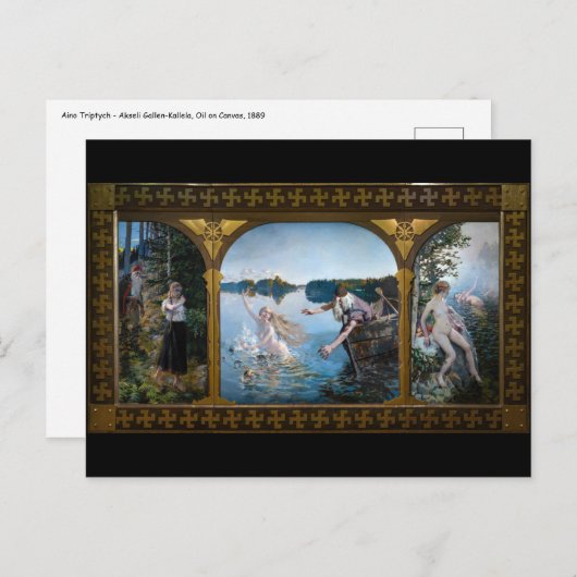 アクセリガレン – カレーラ – アイノトリプティチ ポストカード (正面/裏面)