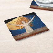 アクセリガレン – カレーラ – アドアストラ スクエアペーパーコースター (アングル)