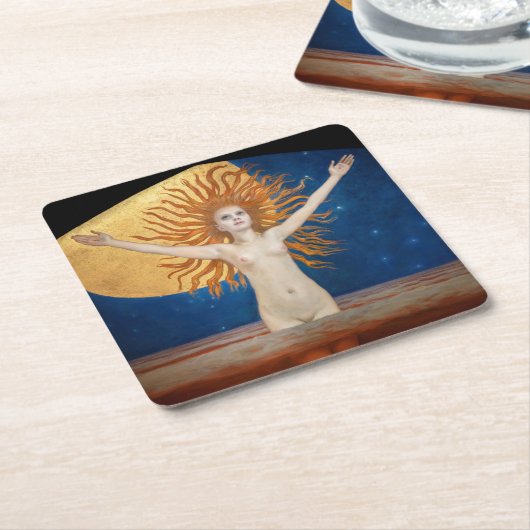 アクセリガレン – カレーラ – アドアストラ スクエアペーパーコースター (アングル)