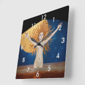 アクセリガレン – カレーラ – アドアストラ スクエア壁時計 (傾斜)