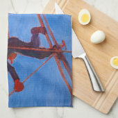 アクセリガレン – カレーラ – スキーヤー キッチンタオル (四つ折り)