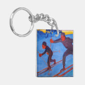 アクセリガレン – カレーラ – スキーヤー キーホルダー (正面左)