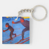 アクセリガレン – カレーラ – スキーヤー キーホルダー (裏面)