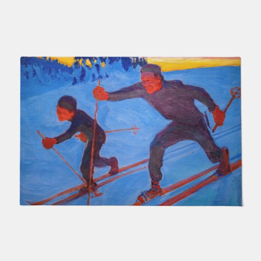 アクセリガレン – カレーラ – スキーヤー ドアマット (正面)