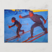 アクセリガレン – カレーラ – スキーヤー ポストカード (正面)