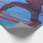 アクセリガレン – カレーラ – スキーヤー ラッピングペーパー (角)